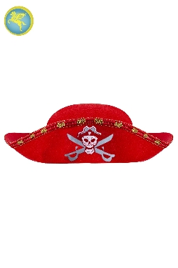 CAPPELLO PIRATA ROSSO